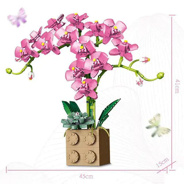 Orchid Building Block Bouquet GLR SHOPPING