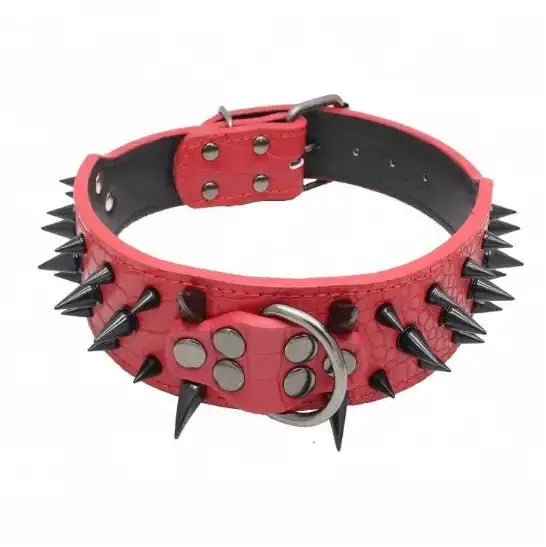 Spiked Studded Leather Collars GLR SHOPPING