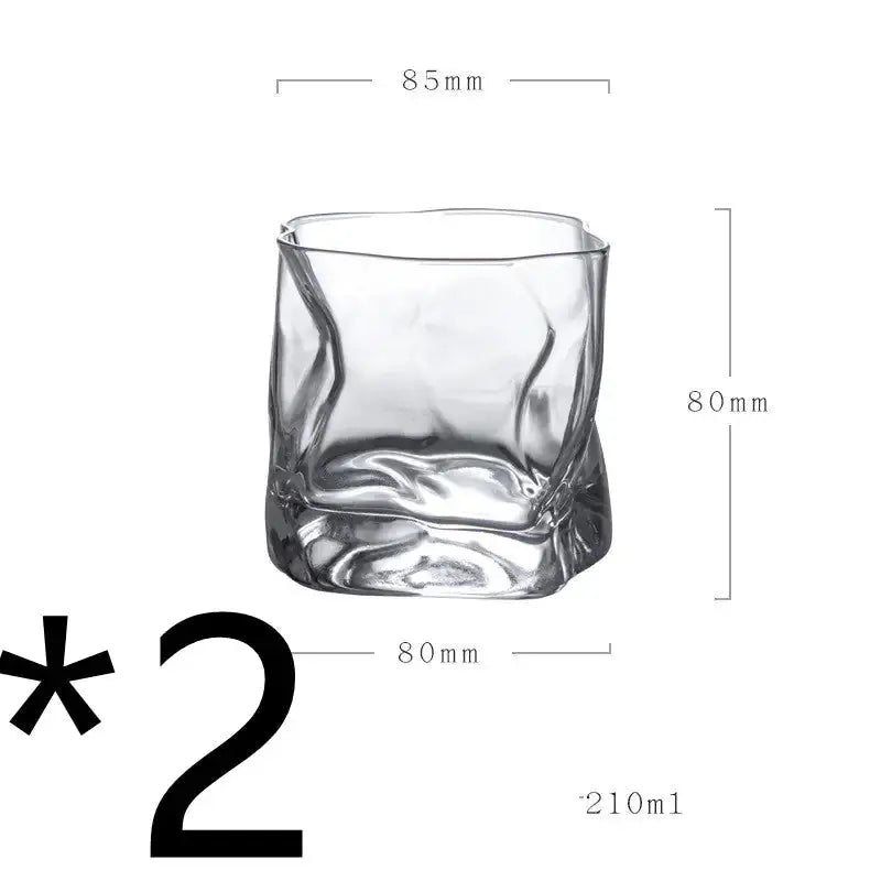 Unique Irregular-Shaped Whiskey Glass GLR SHOPPING