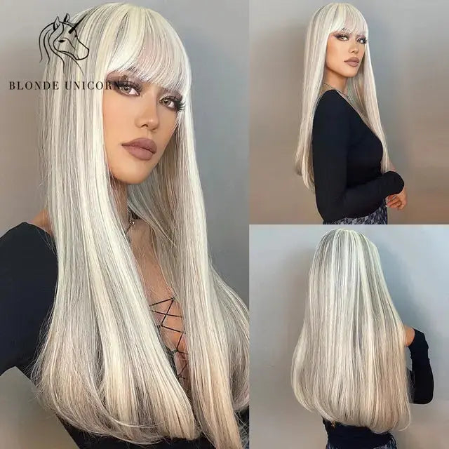 Synthetic Long Brown Wig GLR SHOPPING