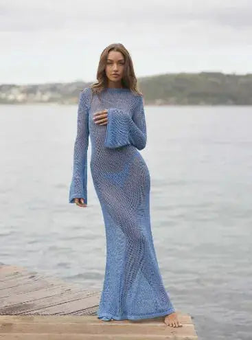 Beach Crochet Tunic Sexy Summer Cover-Up GLR SHOPPING