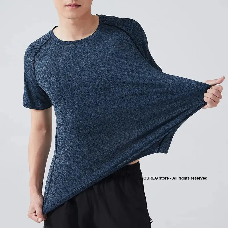 Men's Quick Dry Compression Running T-Shirts: Fitness & Soccer Sportswear GLR SHOPPING