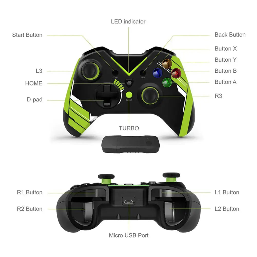 Wireless Dual Vibration Game Handle GLR SHOPPING
