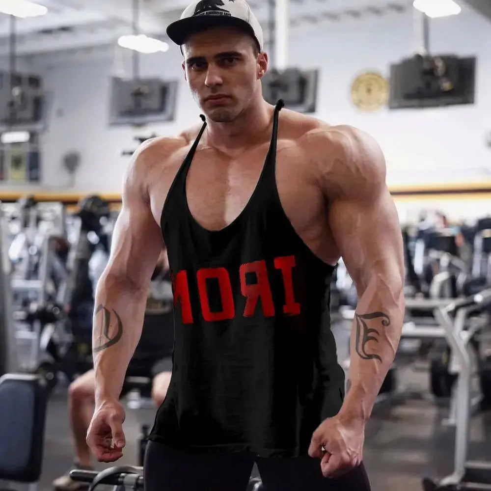 Men's Athletic Printed Gym Workout Bodybuilding Tank Tops GLR SHOPPING