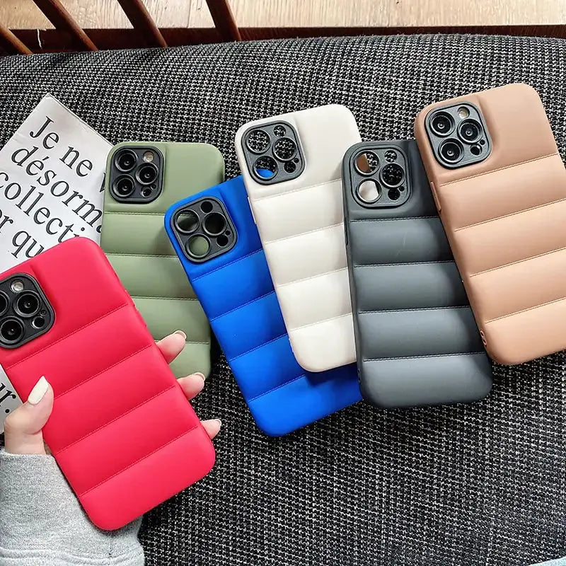 Jacket Puffer Bumper Matte Phone Case GLR SHOPPING