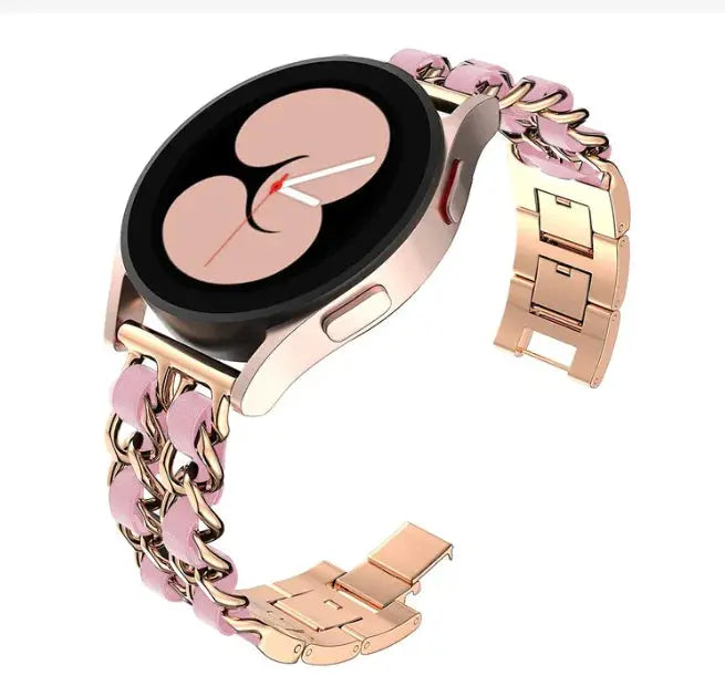 Metal Leather Strap for Samsung Watch - GLR SHOPPING