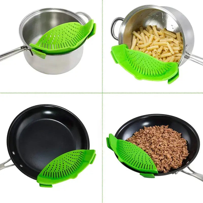 Universal Silicone Clip-On Pot Strainer GLR SHOPPING