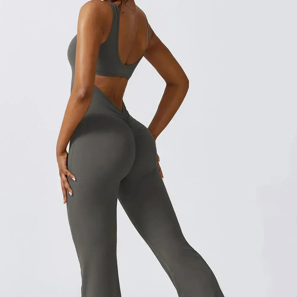 Sexy Push Up Flare Jumpsuit GLR SHOPPING