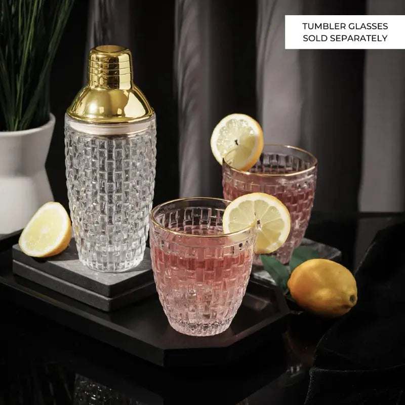 Glass Cocktail Shaker Kit GLR SHOPPING