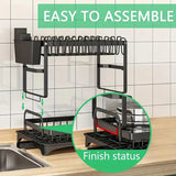 Compact Chef's 2-Tier Dish Organizer