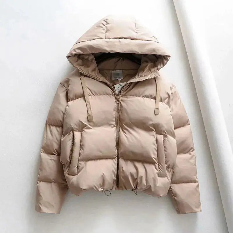 Cotton Padded Jacket Winter Hooded Parkas Women Casual Puffer Jacket GLR SHOPPING