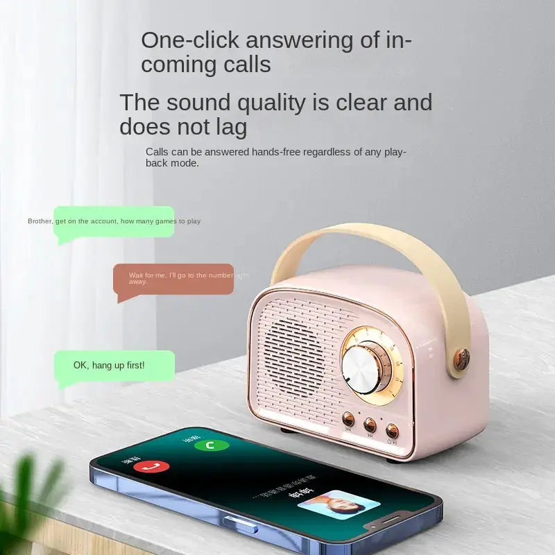 Retro Mini Bluetooth Speaker GLR SHOPPING