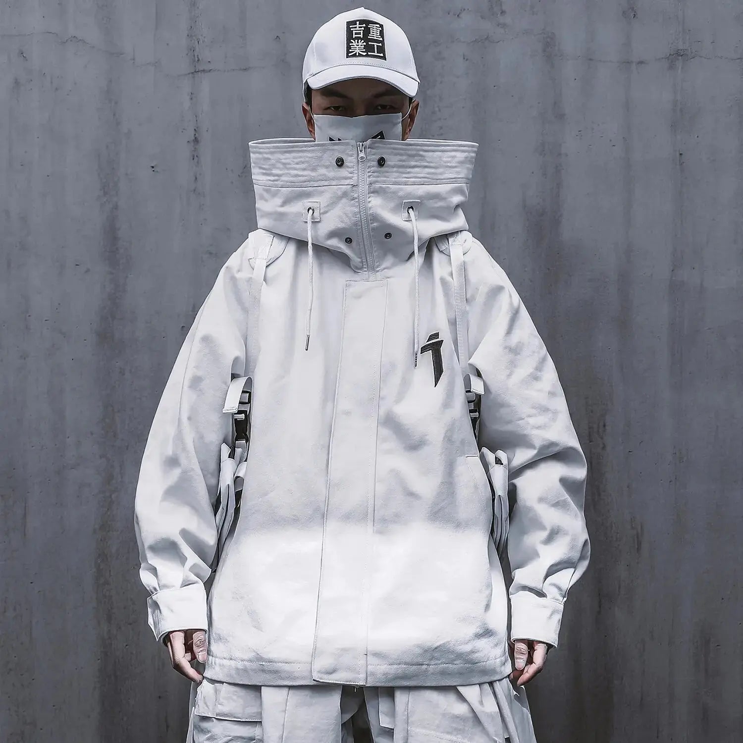 Turtleneck Hooded Zip Up Jacket For Men GLR SHOPPING