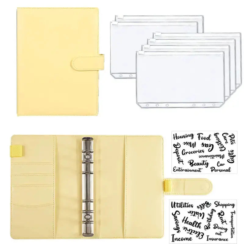 A6 Leather Budget Binder GLR SHOPPING