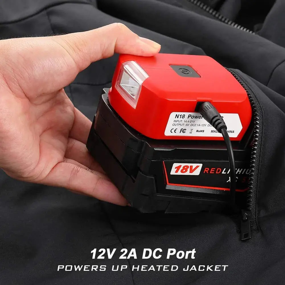 Battery Adapter For Milwaukee 18V GLR SHOPPING