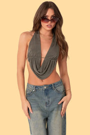 Halterneck Tank Tops GLR SHOPPING