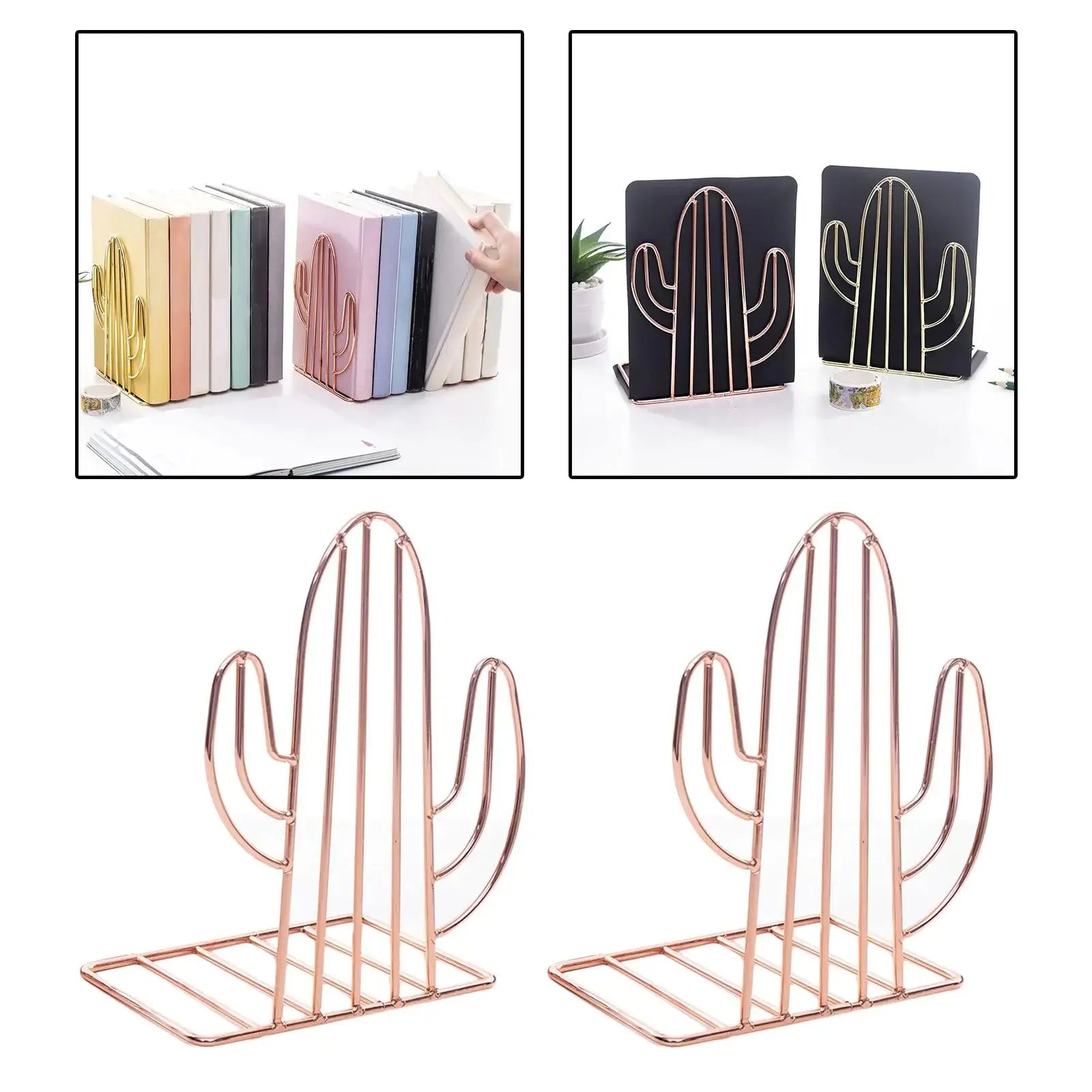 Cactus Bookshelf Holder GLR SHOPPING