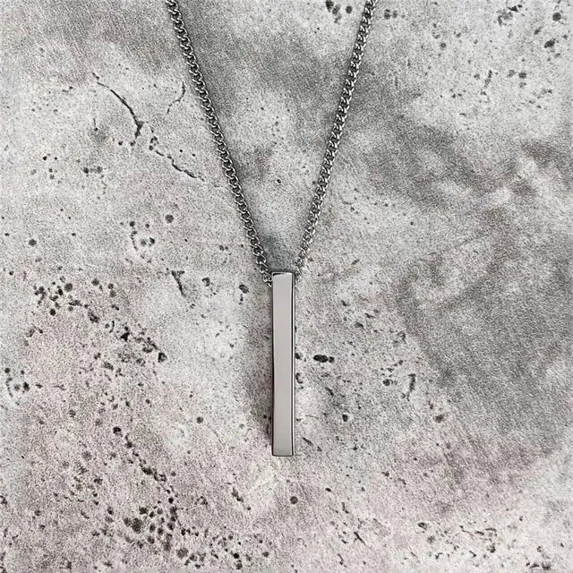 Rectangle Pendant Necklace GLR SHOPPING