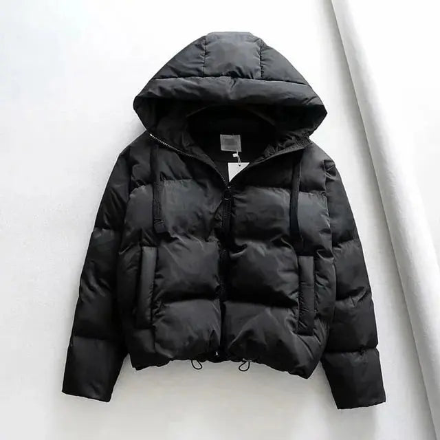 Cotton Padded Jacket Winter Hooded Parkas Women Casual Puffer Jacket GLR SHOPPING
