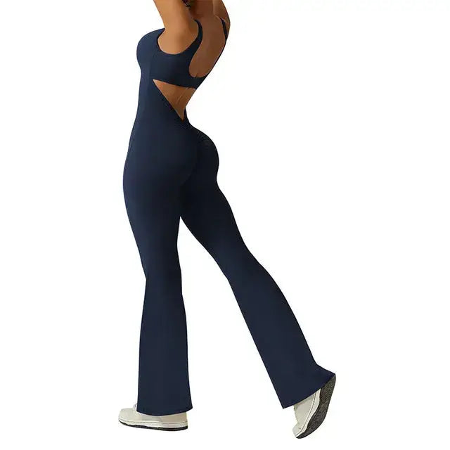 Sexy Push Up Flare Jumpsuit GLR SHOPPING