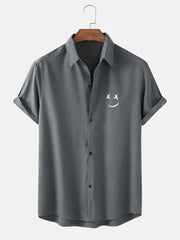 Men's Graffiti Smile Print Shirts GLR SHOPPING