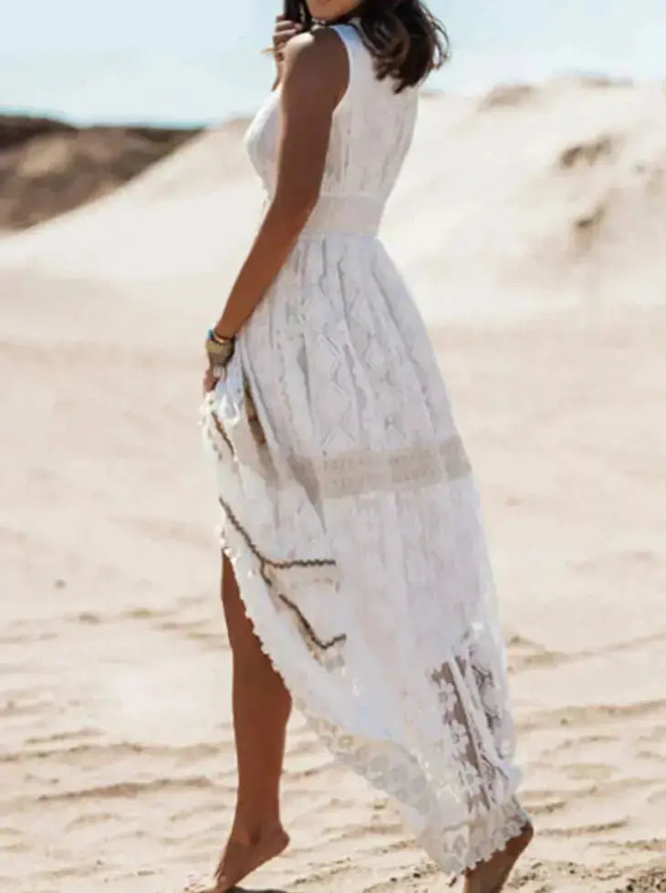 White Elegant Dress GLR SHOPPING