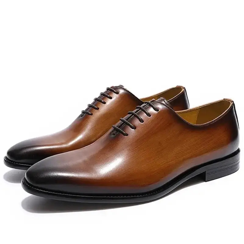 Men's Leather Oxford Shoes GLR SHOPPING