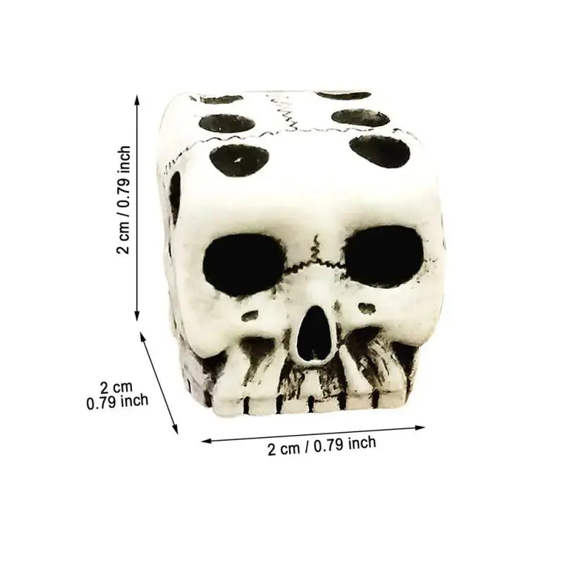 1Pcs 6-Sided Skull Dice GLR SHOPPING