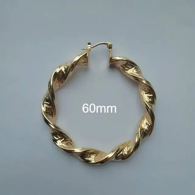 Punk Chic: Great Wall Hoop Earrings GLR SHOPPING