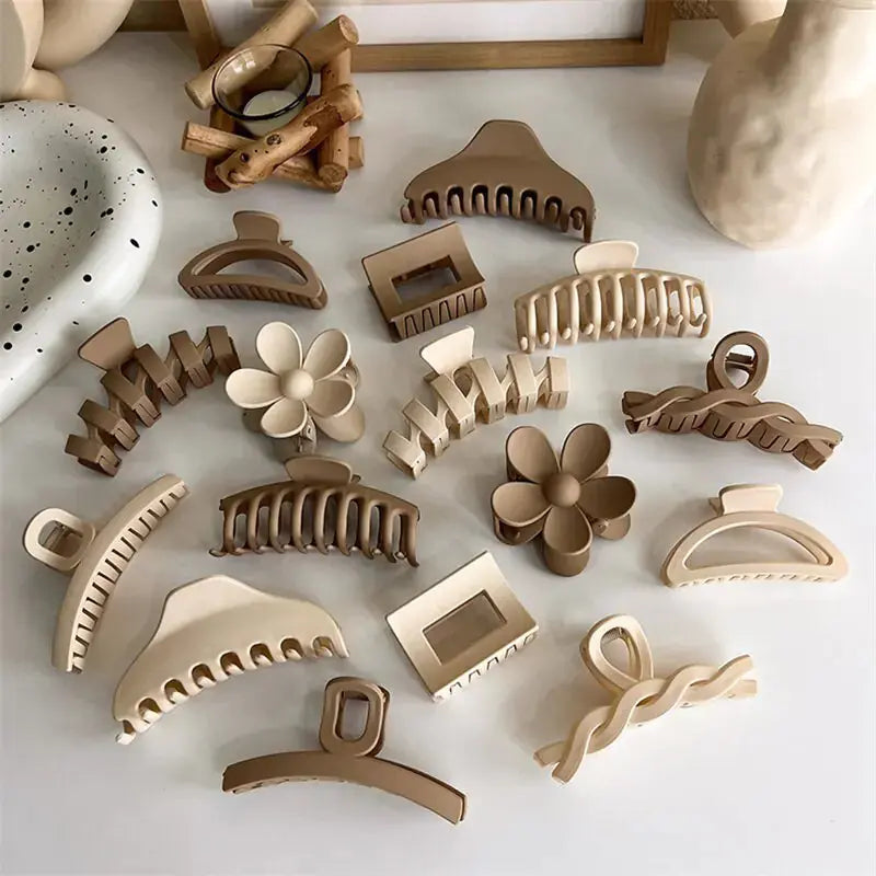 Geometric Flower Hair Clip Set GLR SHOPPING
