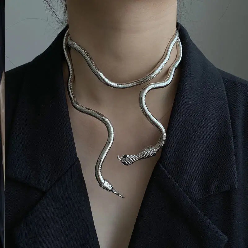 Punk Hip Hop Multi-Function Snake Necklace