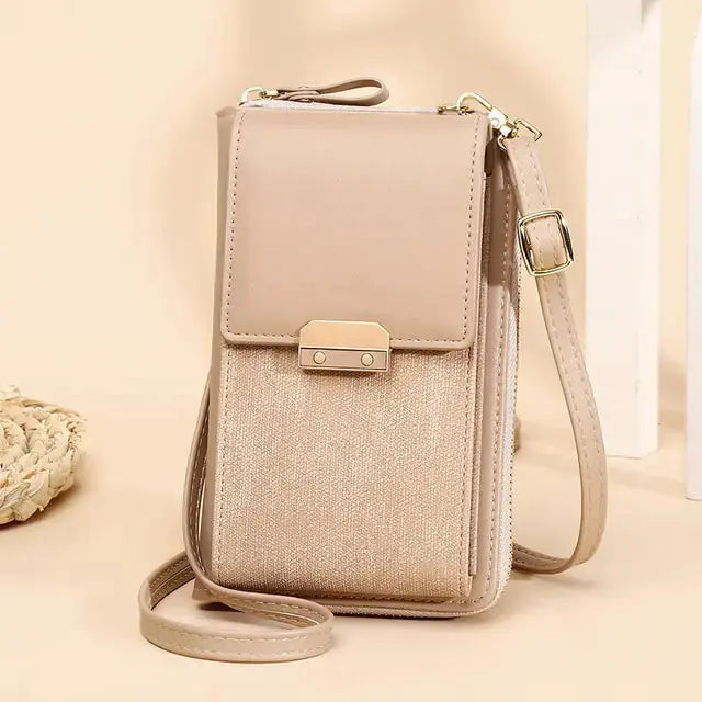 PU Leather Ladies Wallet Crossbody Bag - GLR SHOPPING