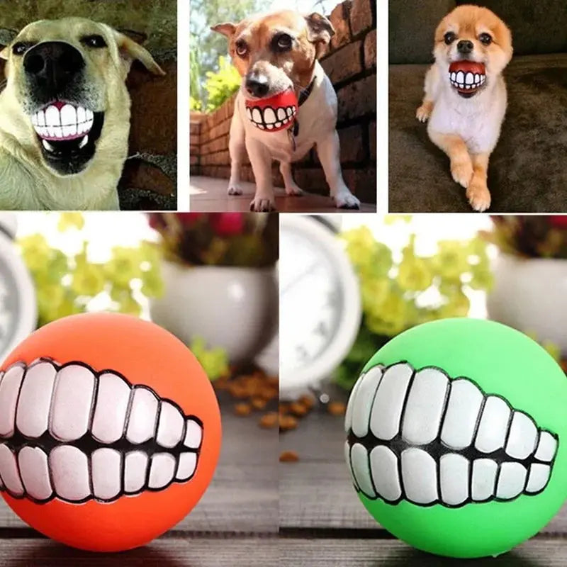 Pet Ball Teeth Silicon Chew Toys for Large Breeds GLR SHOPPING