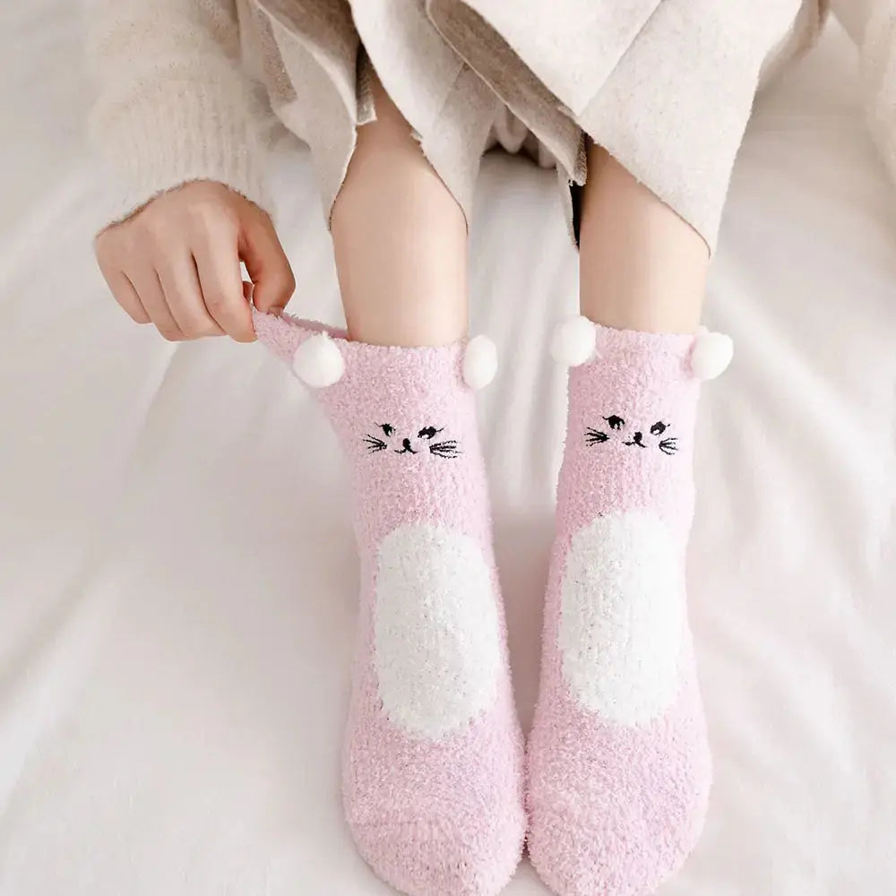 Women's  Fuzzy Socks Winter Warm Fleece GLR SHOPPING