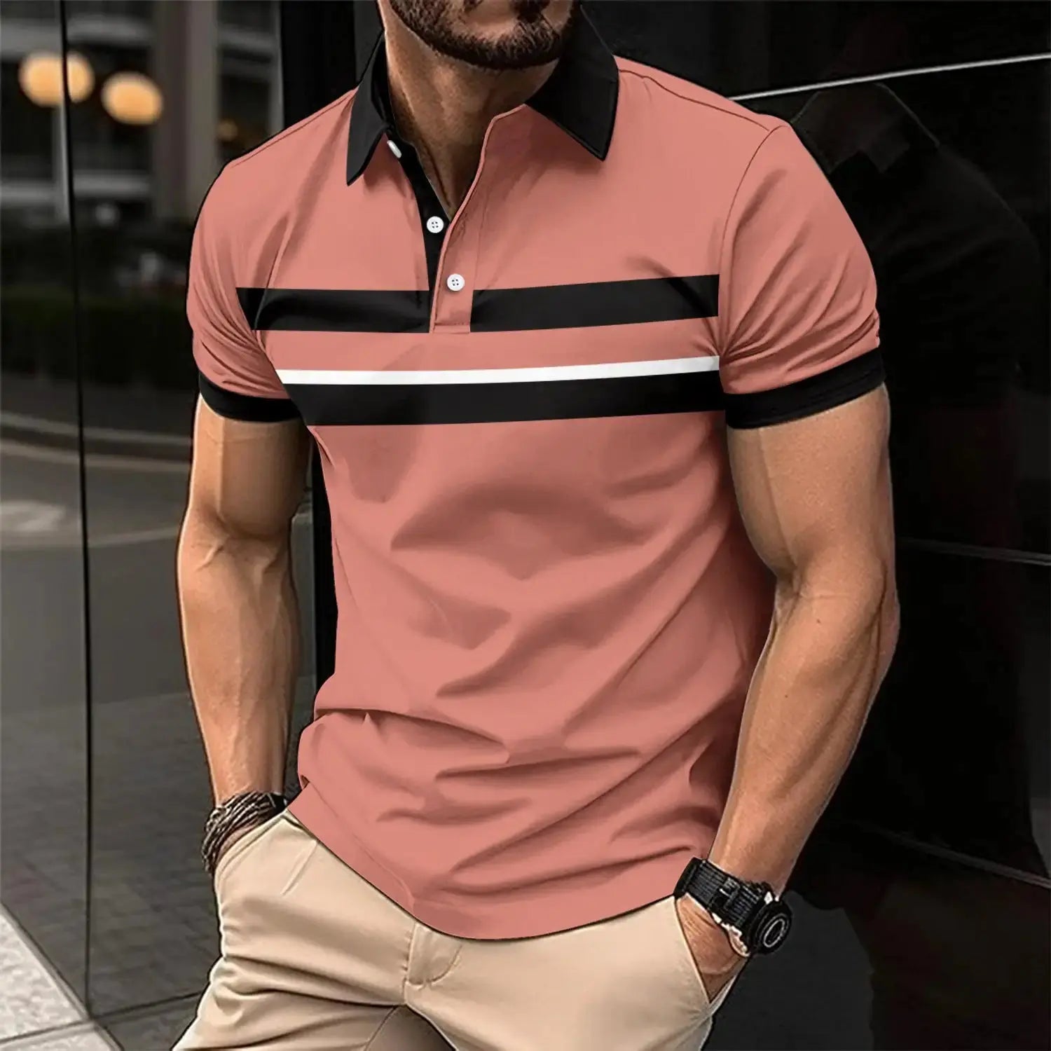 Men's Casual Collar Polo GLR SHOPPING