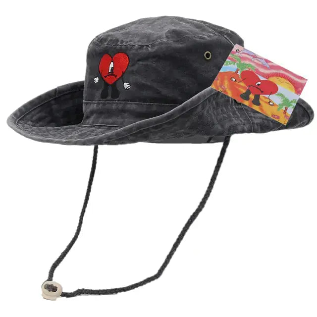Foldable Cotton Embroidered Bucket Hat GLR SHOPPING