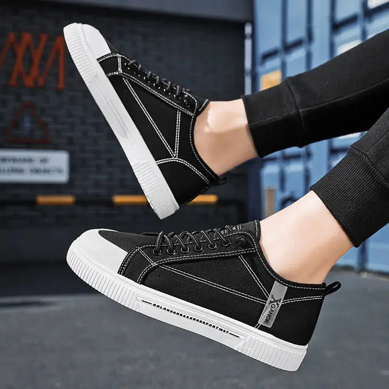 Breathable Canvas Sneakers for Men GLR SHOPPING