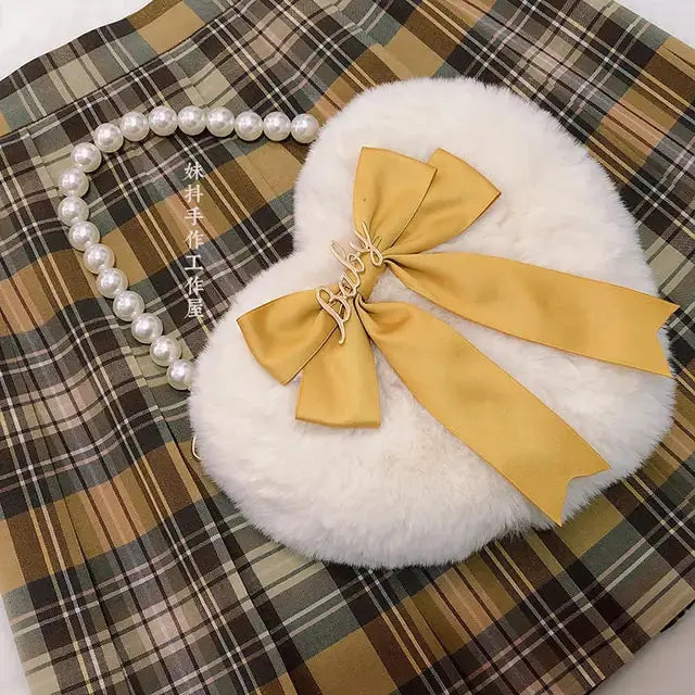 Heart Plush Hand Carrying Bag GLR SHOPPING