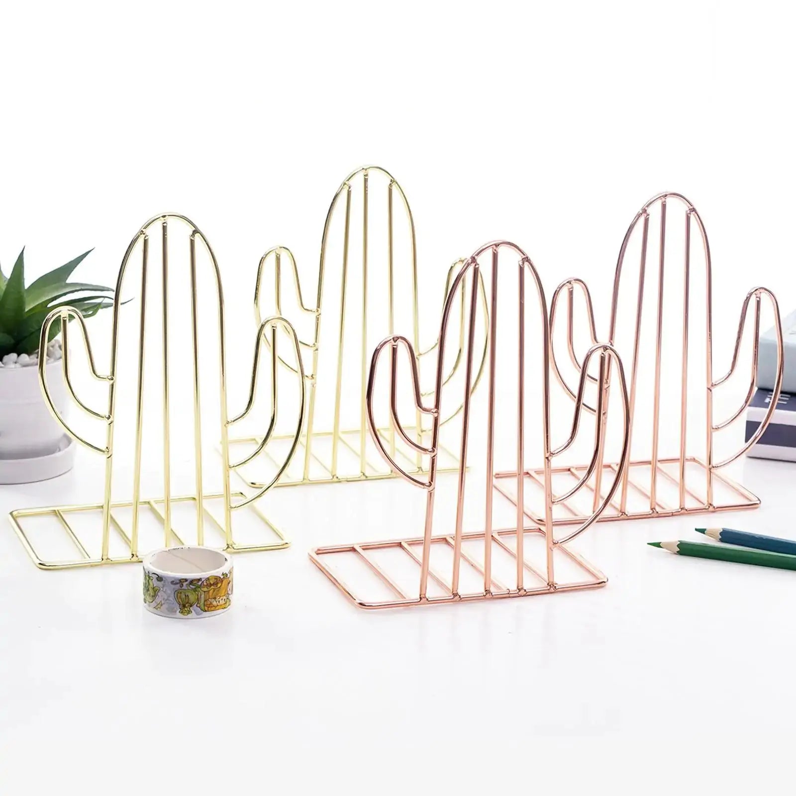 Cactus Bookshelf Holder GLR SHOPPING