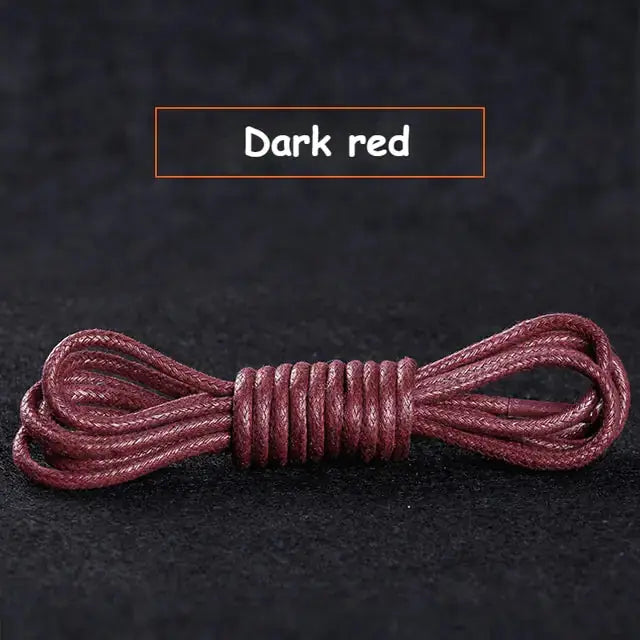 Cotton Waxed Round Shoelaces Set GLR SHOPPING