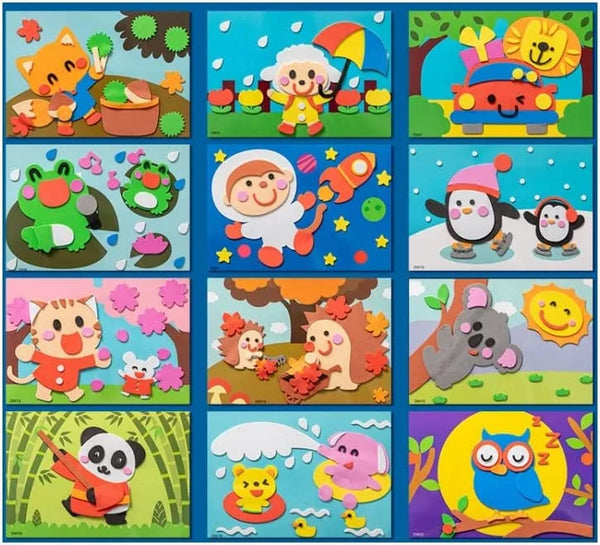 3D Sticker Puzzles (12 Sheets)