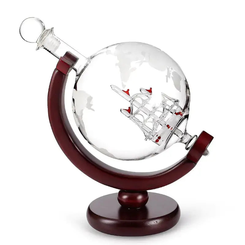 Whiskey Decanter Globe Wine Aerator Glass Set GLR SHOPPING