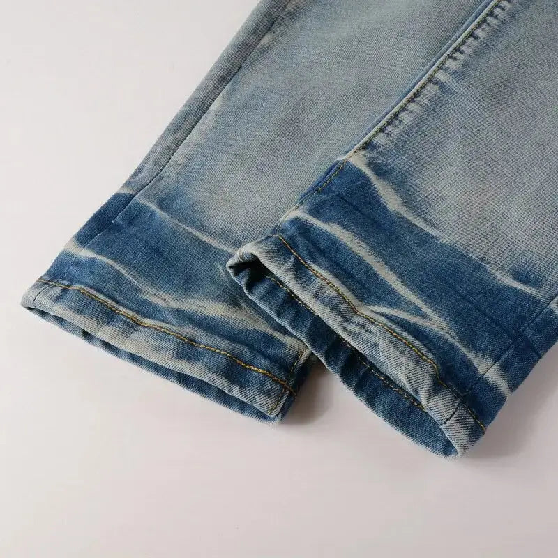 Ripped Patch Jeans GLR SHOPPING