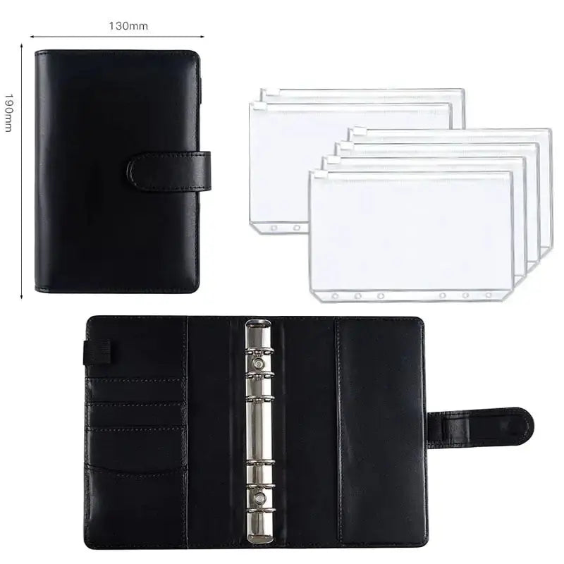 A6 Leather Budget Binder GLR SHOPPING