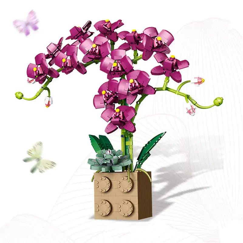 Orchid Building Block Bouquet GLR SHOPPING
