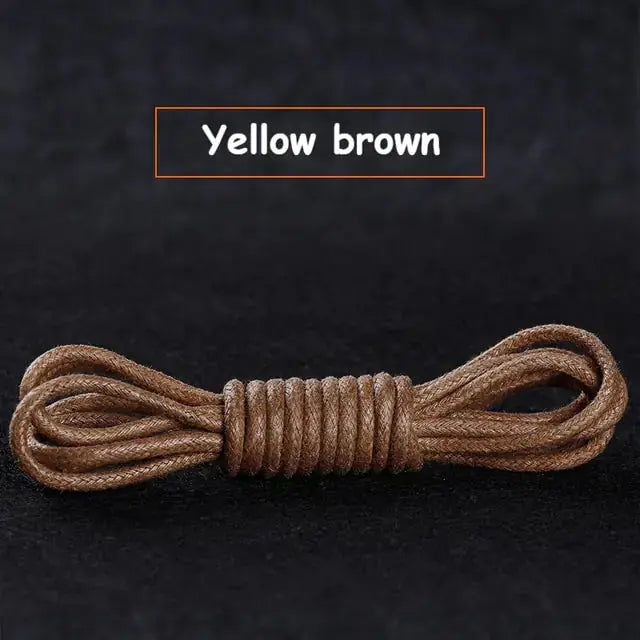 Cotton Waxed Round Shoelaces Set GLR SHOPPING