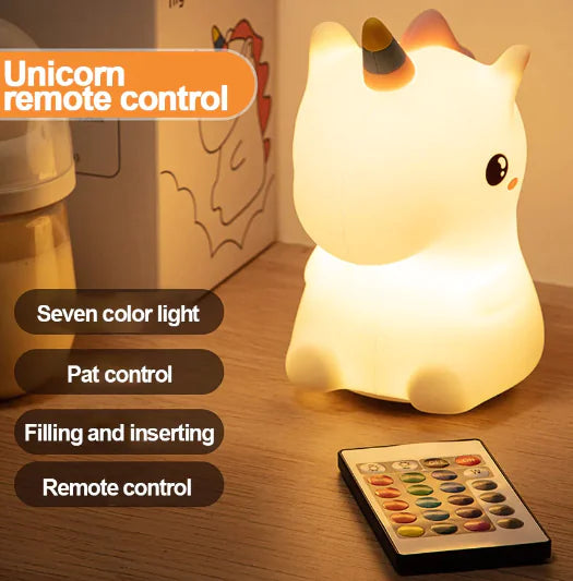 LED Unicorn Bedside Night Light GLR SHOPPING