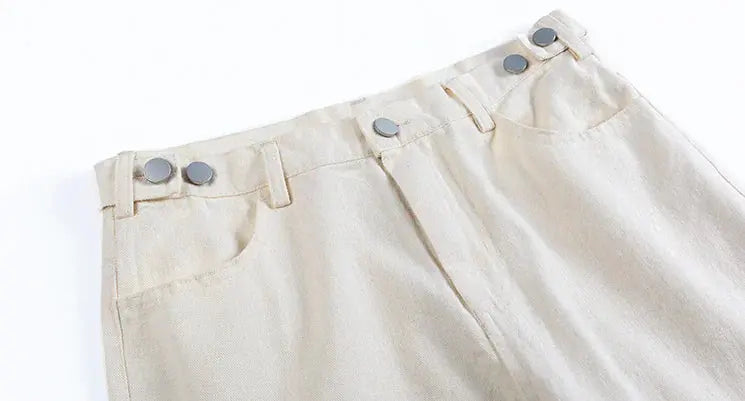 VG Cream Wide Pants GLR SHOPPING