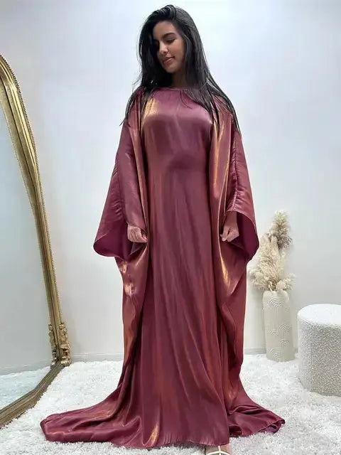 Satin Butterfly Abaya GLR SHOPPING