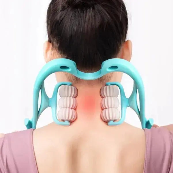 6 Wheel Pressure Point Neck Massager GLR SHOPPING